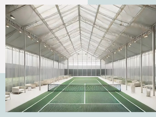 Строительство теннисных кортов в Искитиме