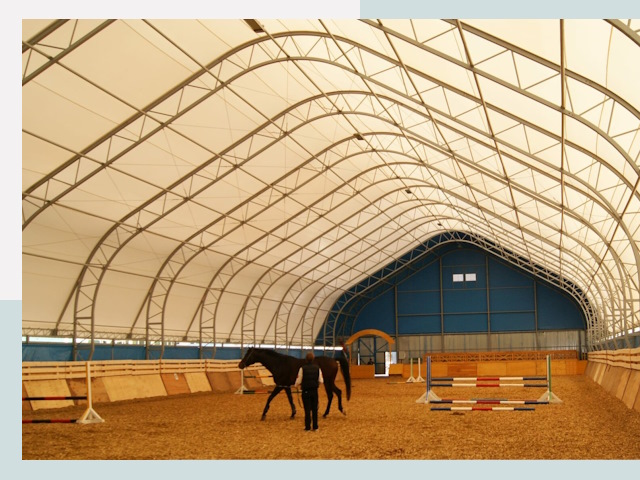 Строительство конных манежей в Искитиме