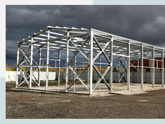 Двускатные ангары в Искитим от 612 руб. за квадрат