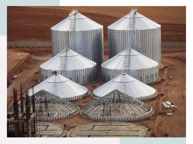 Строительство зерновых силосов в Искитиме