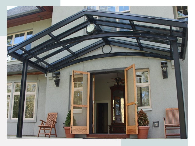 Козырьки металлические в Искитиме