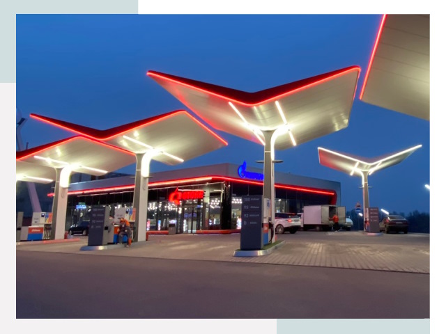 Навесы для АЗС в Искитиме