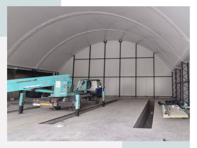 Внутреннее оснащение ангаров в Искитиме